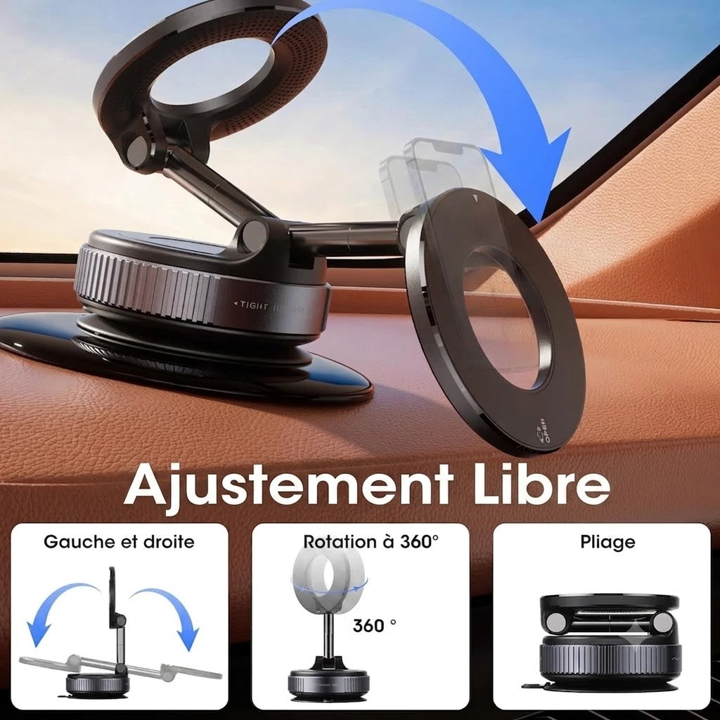 🔥Support Téléphone Magique Magnétique Rotation 360° 🔥